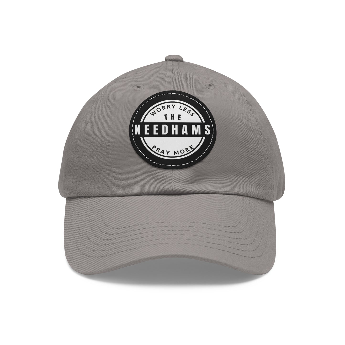 Pray More Hat with Leather Patch (Round)